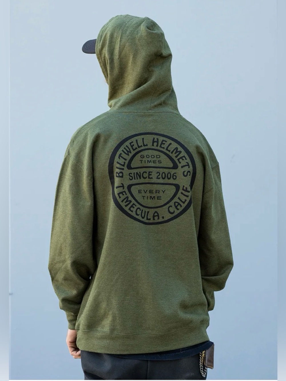 Biltwell Olive Green Hoodie